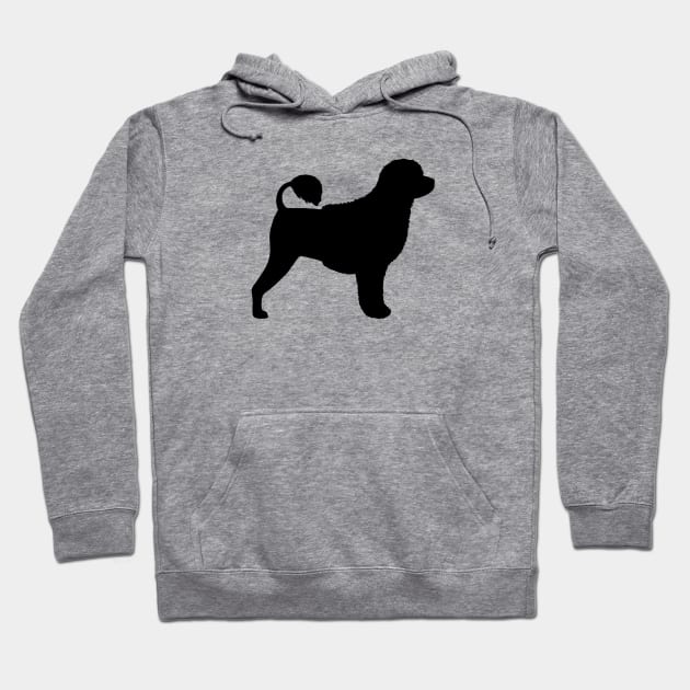 Portuguese Water Dog Silhouette Hoodie by Coffee Squirrel